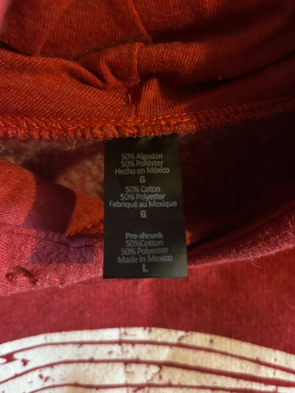 Women’s crop Hoodie with Skull Headdress size L - Picture 3 of 5